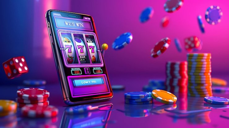 Tembak Ikan gameplay interface showing animated fish and aiming crosshair on mobile screen
